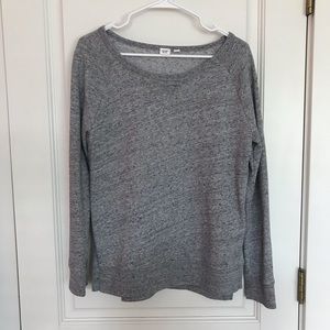Heather Gray Gap Long Sleeve Sweater